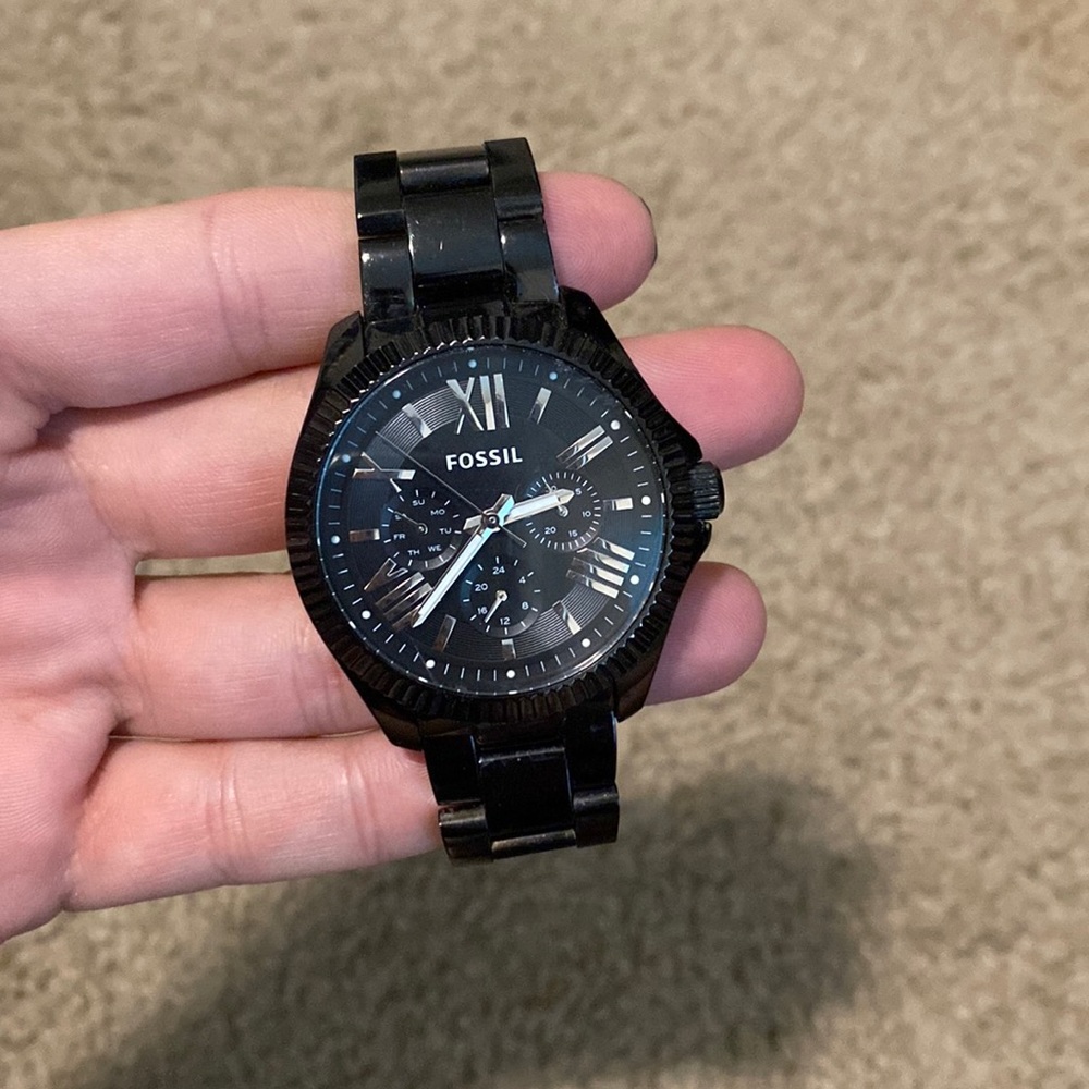 Fossil black watch